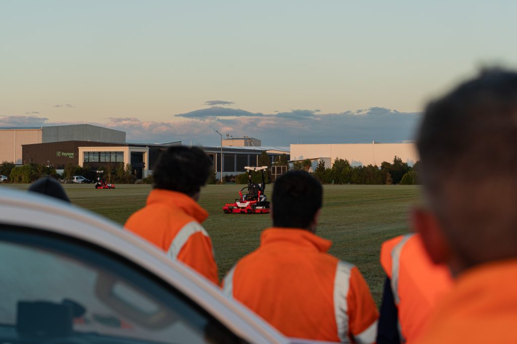Autonomous Mowing – Robot mower in operation